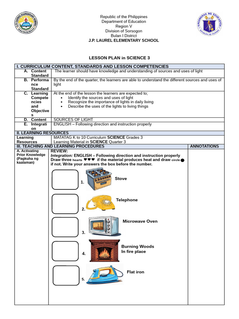 Lesson Plan-Science | PDF