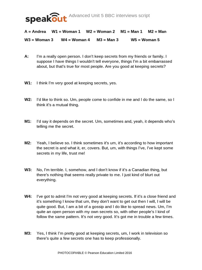 SO A U5 BBC Interviews | PDF