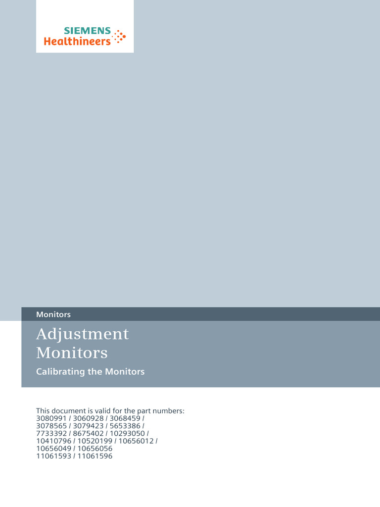 Adjustment Monitors | PDF | Computer Monitor | Display Resolution