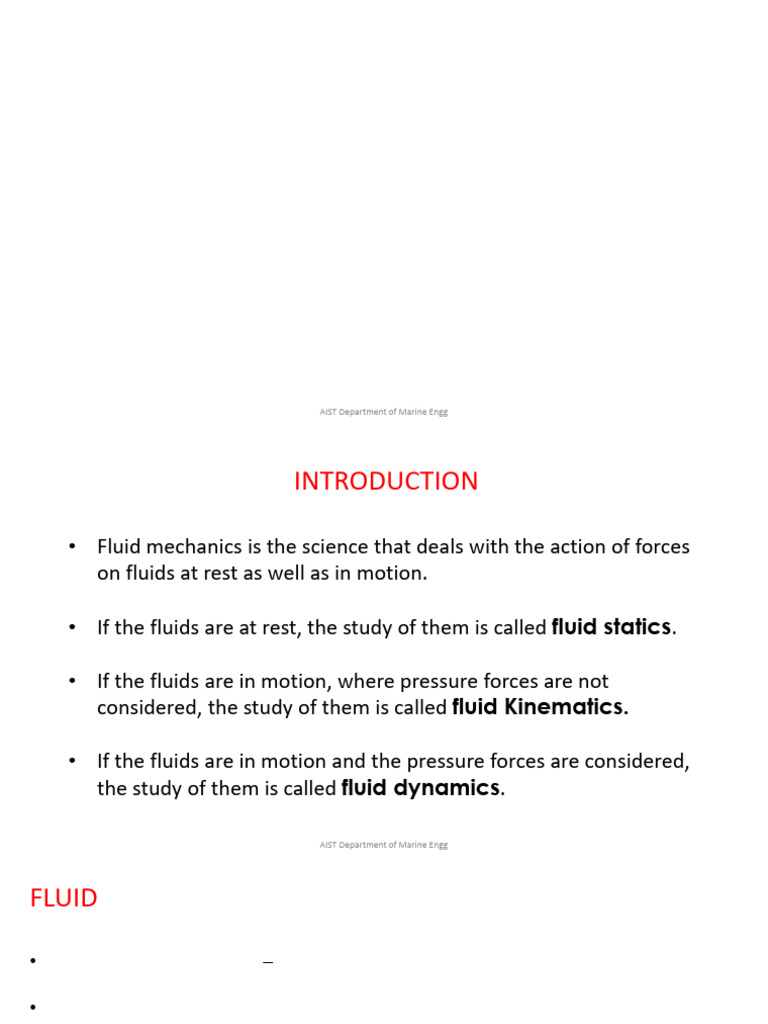 01 Introduction | PDF | Density | Fluid