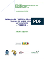 Avaliação Do Programa de Controle Da Poluição Do Ar Por Veículos Automotores - Sumário Executivo