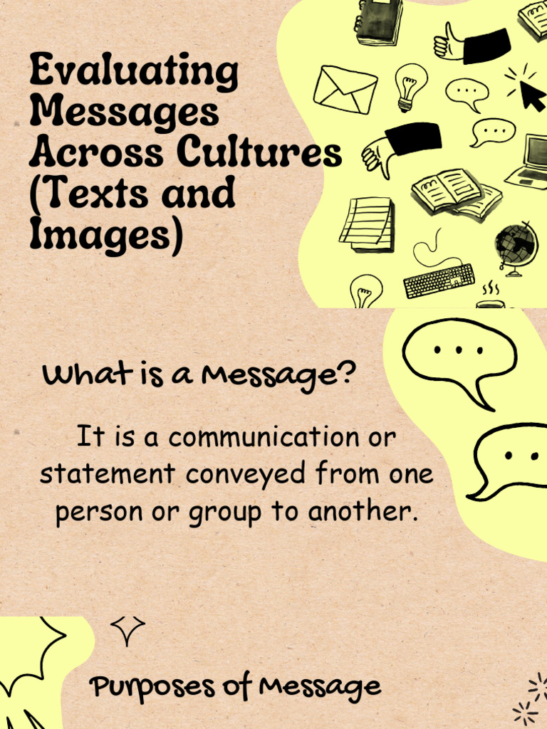Evaluating Messages and Images Across Culture | PDF | Communication ...