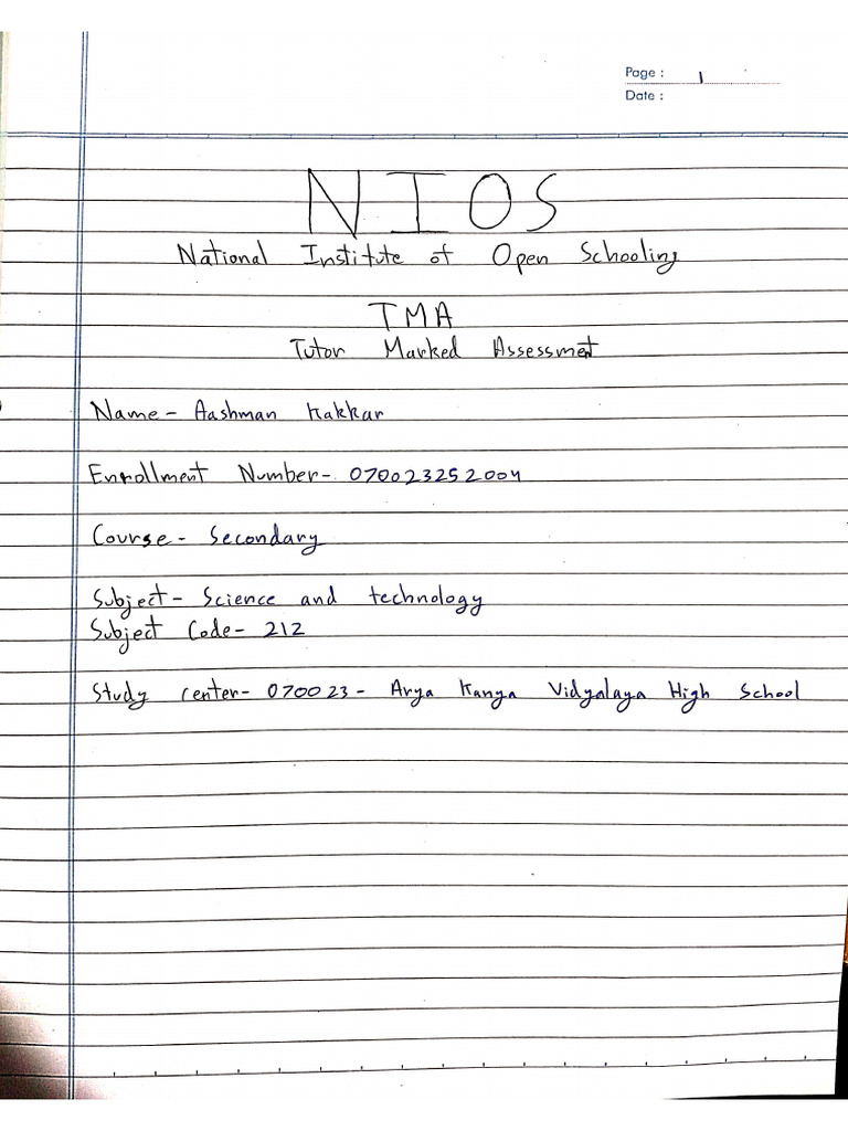 Science Tma | PDF
