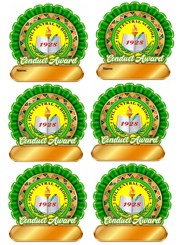 Conduct Award Ribbon Head | PDF