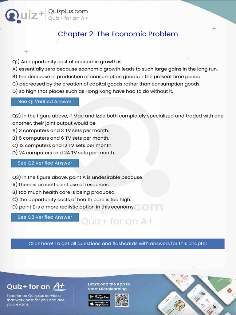 An Opportunity Cost of Economic Growth Is | PDF | Interest | Business Cycle
