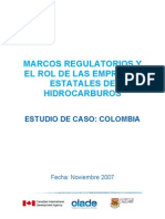 Marcos Regulatorios - Estudio de Caso Colombia