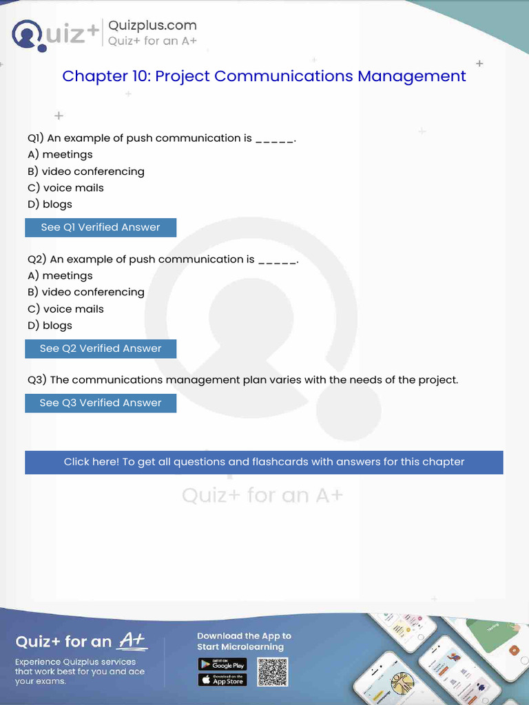 An Example of Push Communication Is | PDF