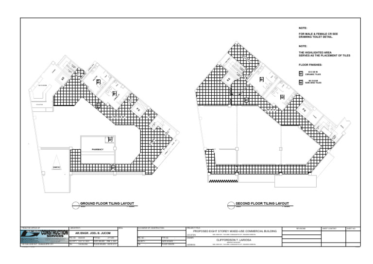 2 Phcci Ground To Second FLR Tiling Layout | PDF