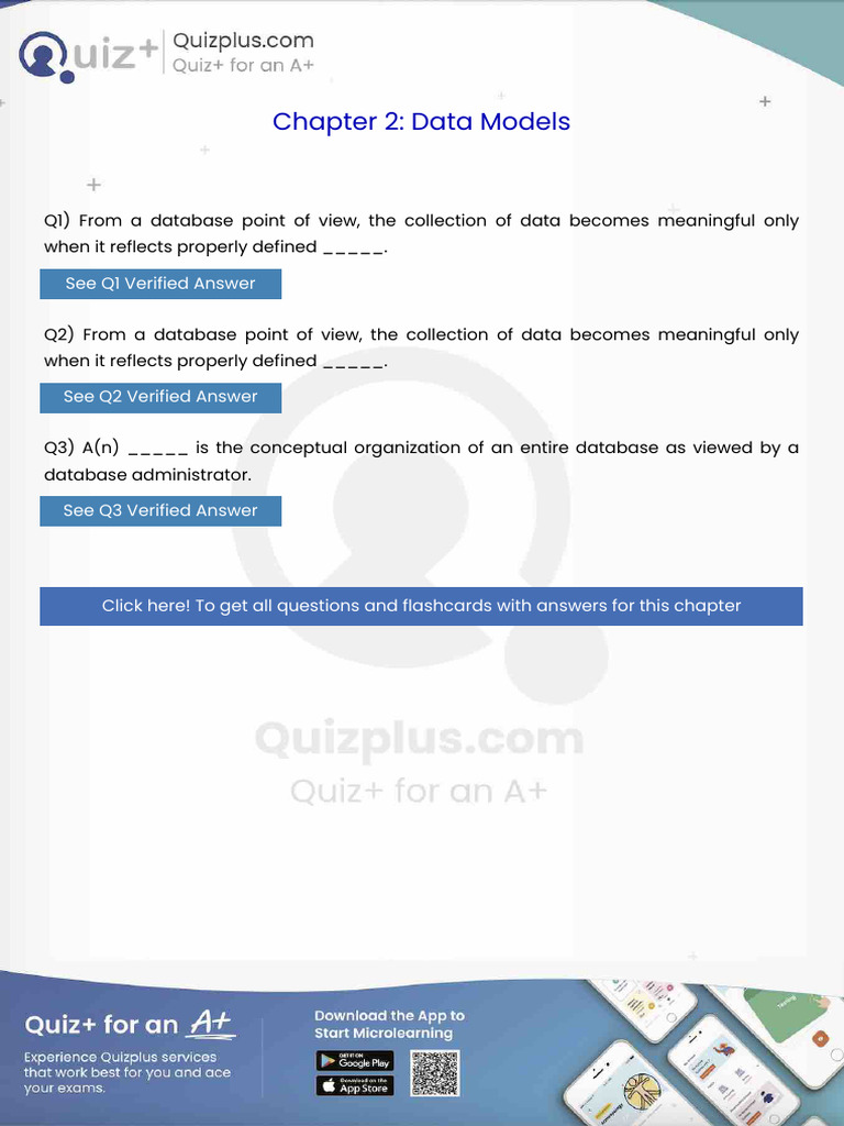 From A Database Point of View The Collection of Data Becomes Meaningful ...