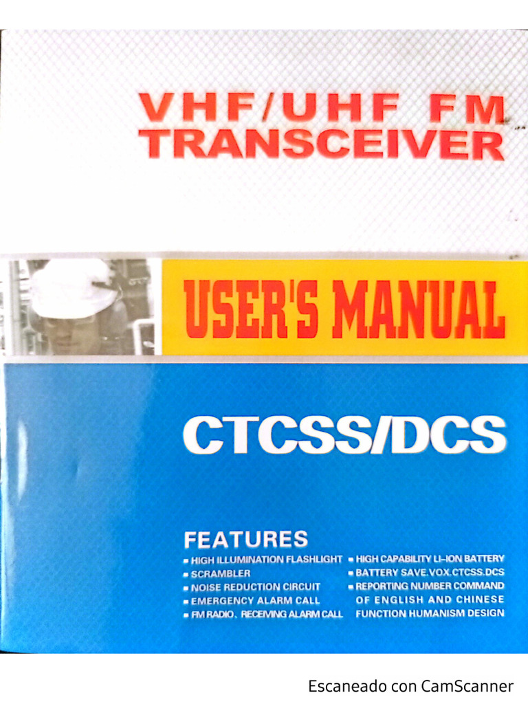 Manual Baofeng 888S UHF | PDF