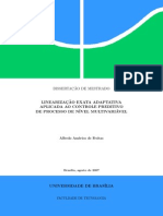 LINEARIZAÇÃO EXATA ADAPTATIVA APLICADA AO CONTROLE PREDITIVO DE PROCESSO DE NÍVEL MULTIVARIÁVEL