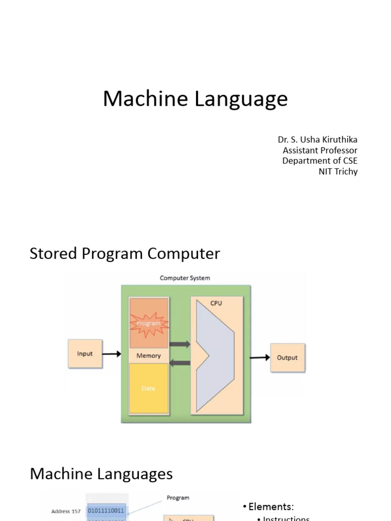 6 Machine Language | PDF | Random Access Memory | Office Equipment