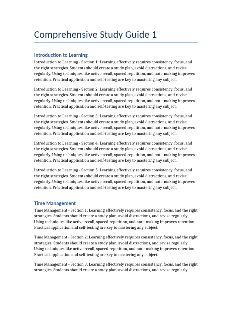 Scribd Study File 1 | PDF | Recall (Memory) | Memory