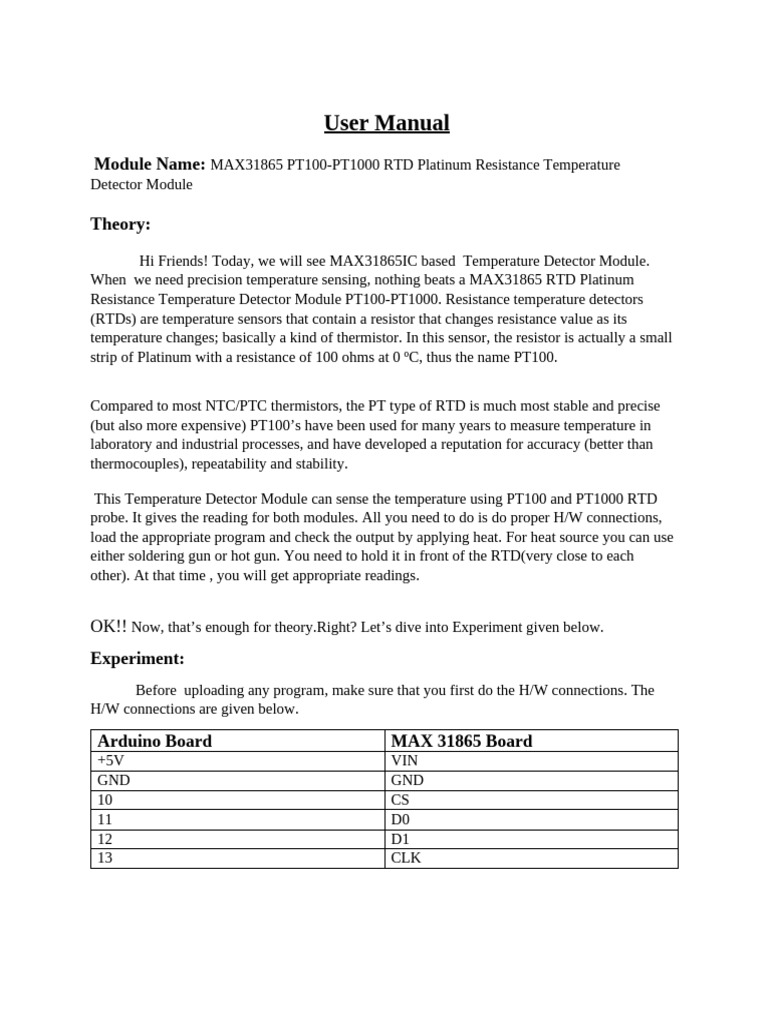 Max31865 Module Properly Modified | PDF | Manufactured Goods | Computer ...