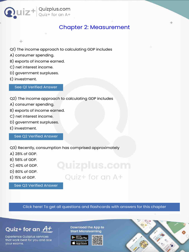 The Income Approach To Calculating GDP Includes | PDF