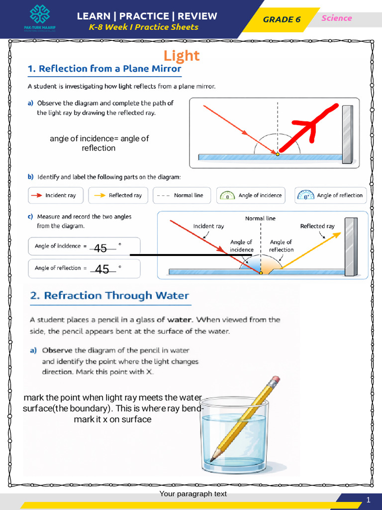 Grade 7, Science, Learn Practice Review, Week 1 - 20260317 - 015219 | PDF