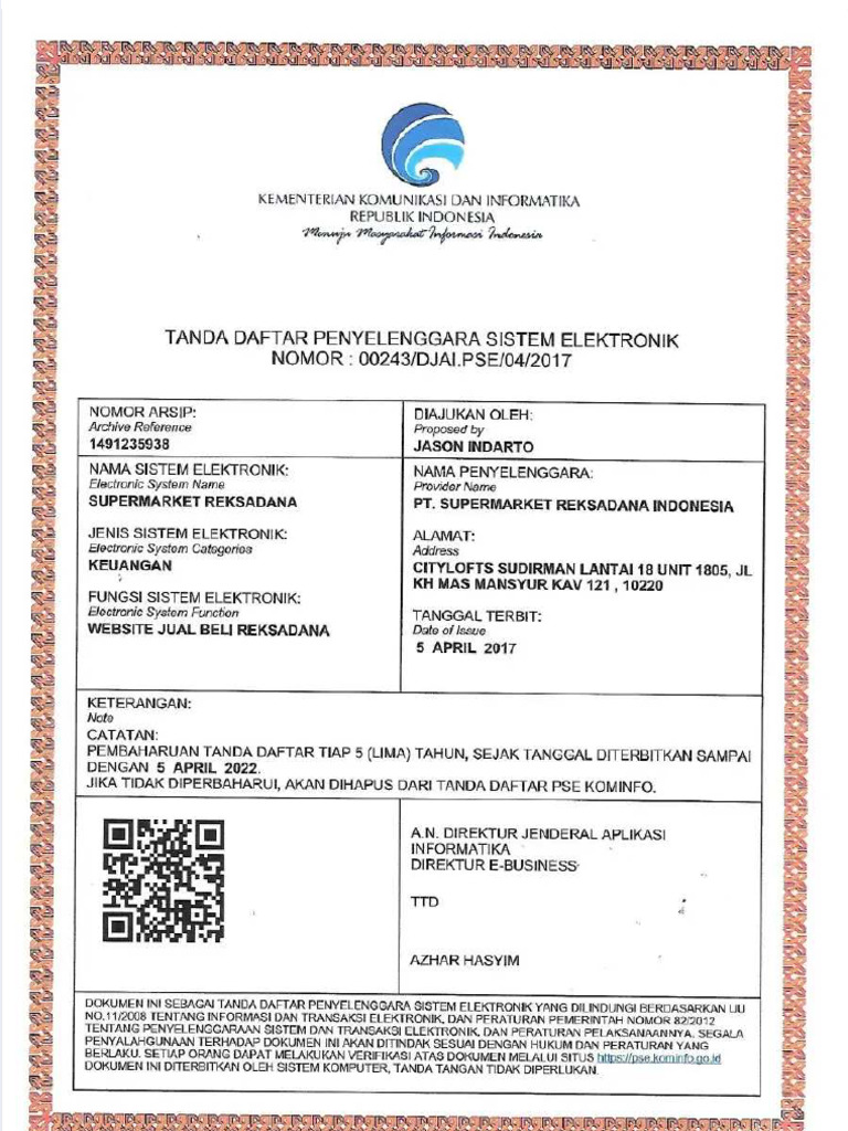 PSE Contoh | PDF