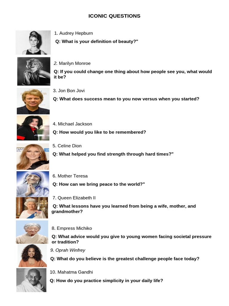 Iconic Questions 2 | PDF