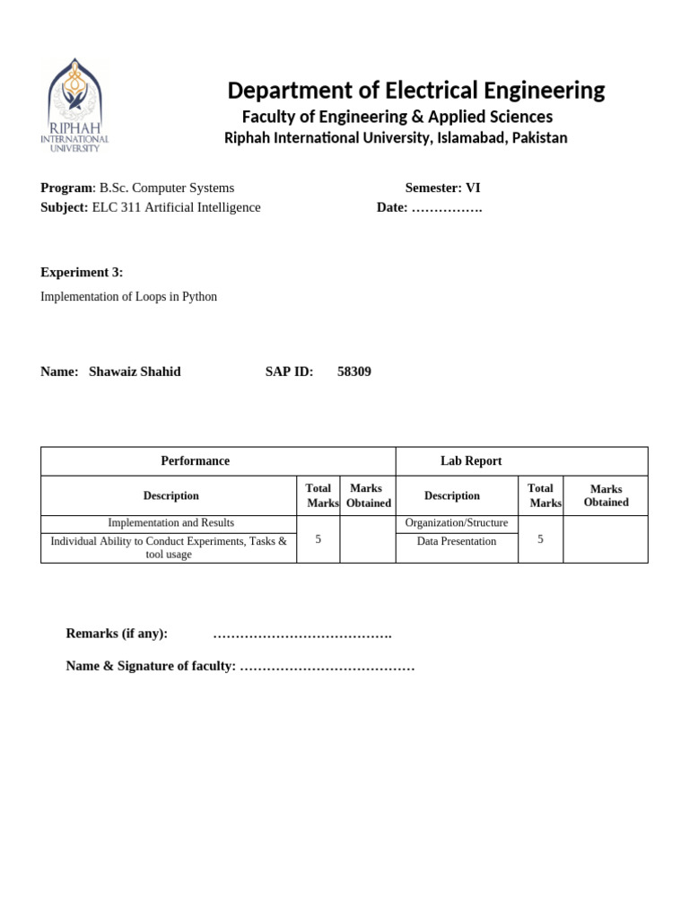 AI LAB 03 by Shawaiz | PDF | Control Flow | Artificial Intelligence