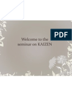 Welcome To The Seminar On KAIZEN: August 2, 2012 Sample Footer 1