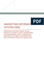 Marketing MIS &amp Consumer Behaviour