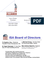 2009 01 08 Barry Foer and Larry Clinton ISA Comprehensive Overview For Critical Infrastructure Partnership Advisory Council CIPAC Presentation
