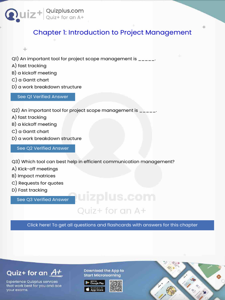 An Important Tool For Project Scope Management Is | PDF | Project ...