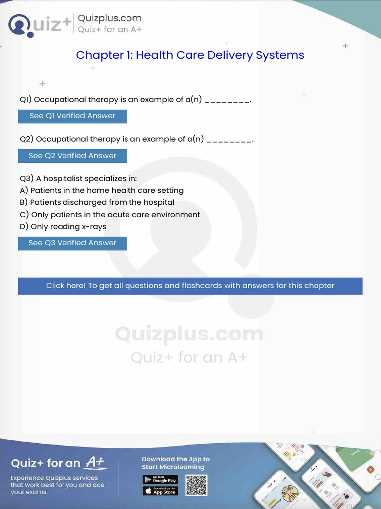 Occupational Therapy Is An Example of An | PDF | Medical Record ...