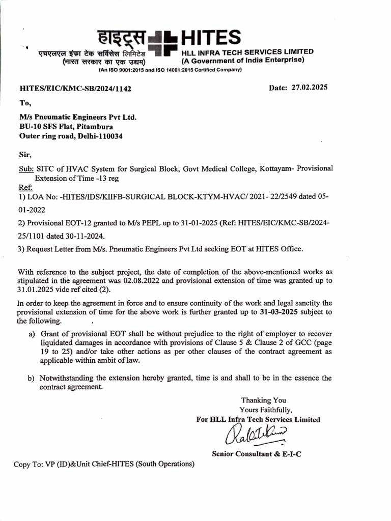 Final Eot Letter | PDF
