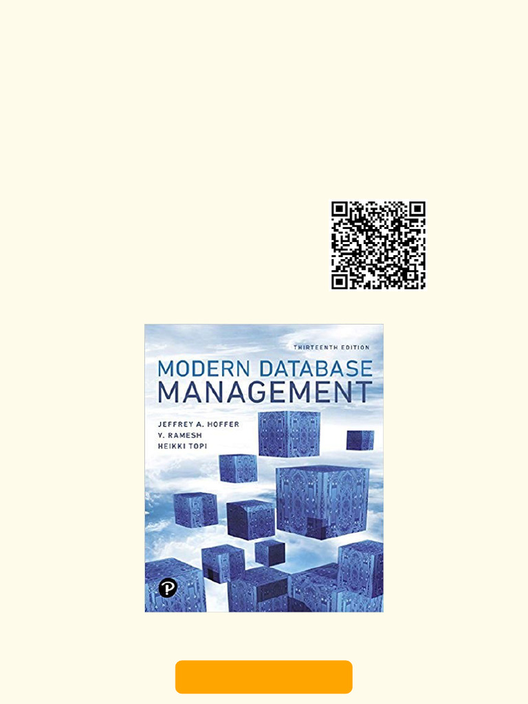 Modern Database Management 13th Edition by Jeff Hoffer Available Any Format | PDF