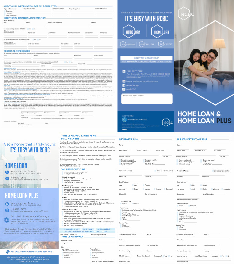 RCBC Application Form | PDF
