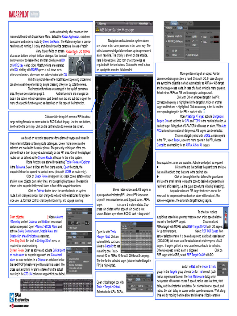 ED3100G300 Brief Operating Instructions RADARPILOT Platinum | PDF ...