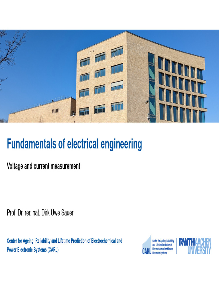 Chapter 3 Measurement Current Voltage Slides | PDF | Voltage | Electricity