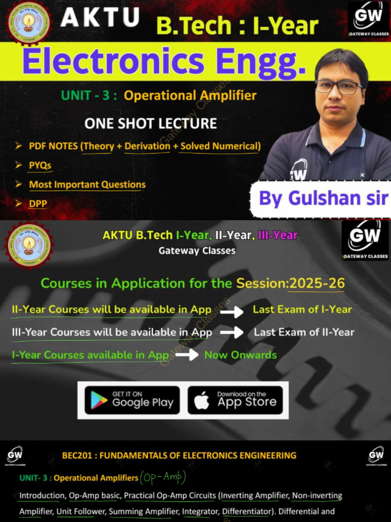 Electronics U-3 ONE SHOT Notes - 6dd59b72-Cf04-415e - 260328 - 192939 | PDF