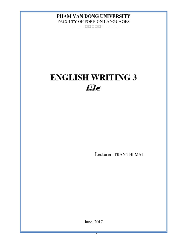 English Writing 3 | PDF | Subject (Grammar) | Proposition