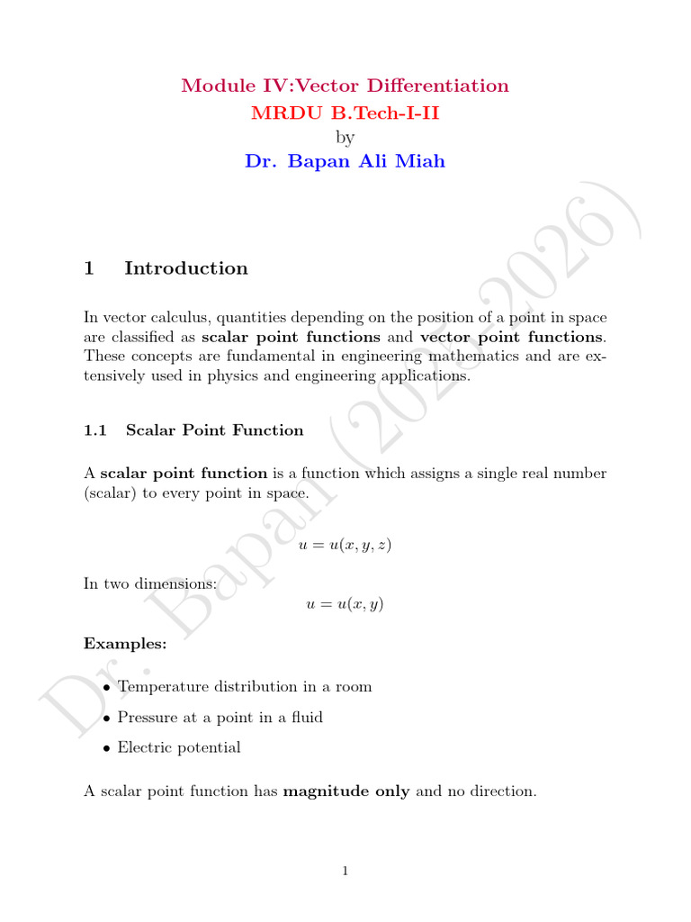 Modu PDF | PDF | Divergence | Euclidean Vector