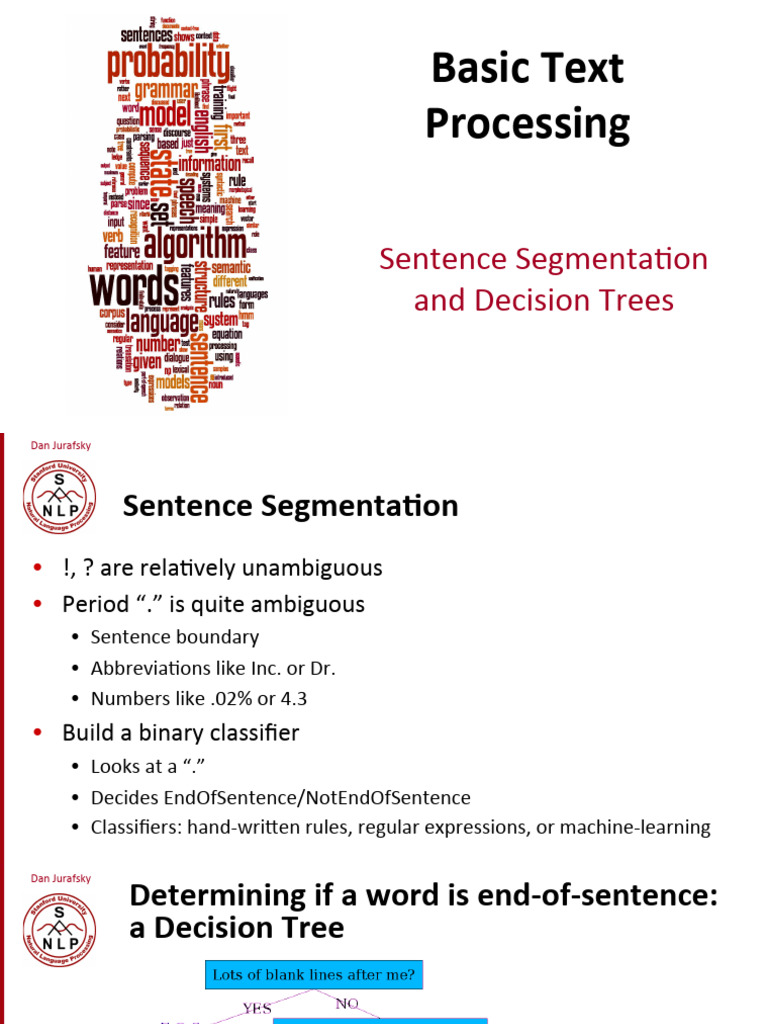W03 SentenceSegmentation | PDF | Statistical Classification | Algorithms