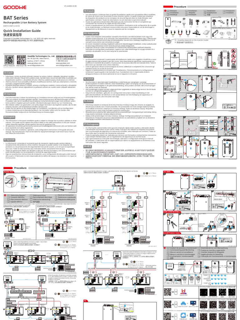 GW - Lynx A G3 14kWh - Quick Installation Guide-POLY | PDF