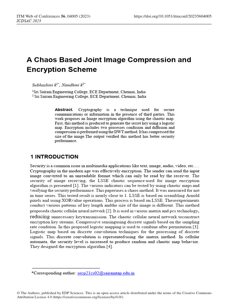 Itmconf Icdsac2023 04005 | PDF | Data Compression | Algorithms