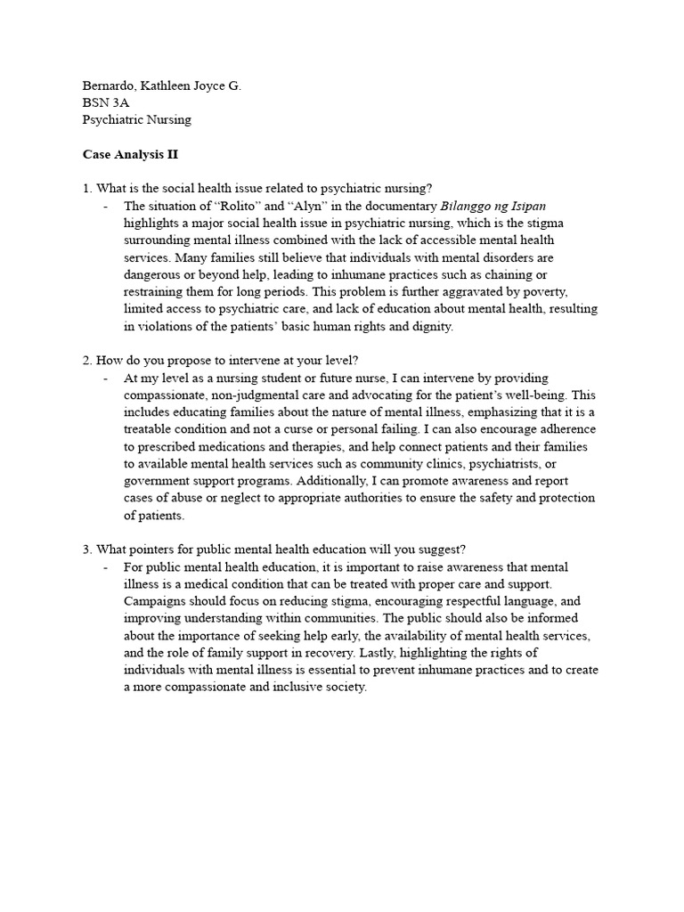 Case Analysis 2 | PDF