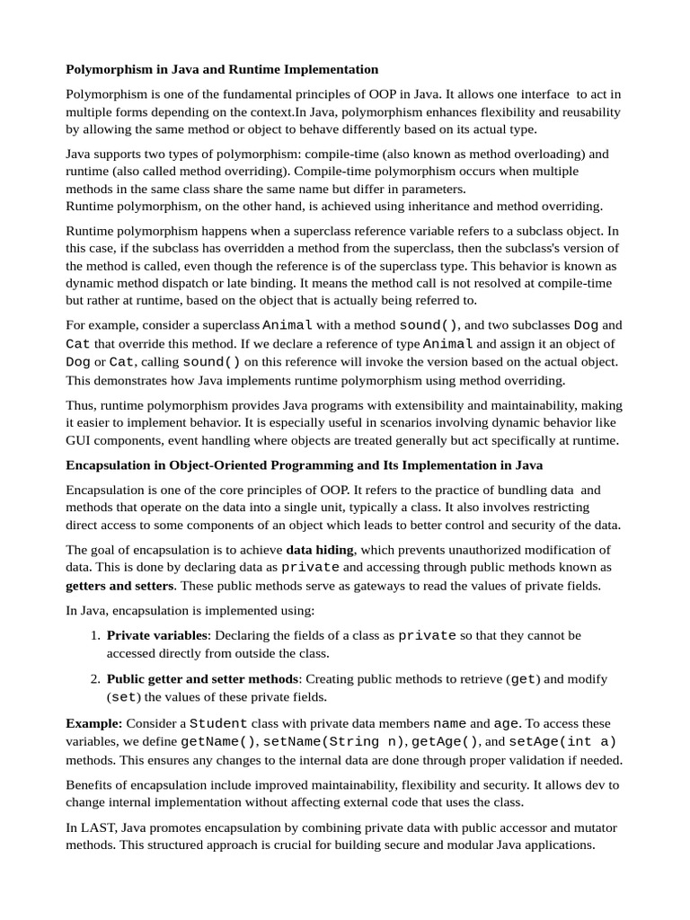 Ignou ms024 Short Notes | PDF | Method (Computer Programming ...