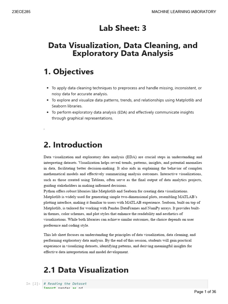 Labsheet 3 Final | PDF | Data Analysis | Outlier
