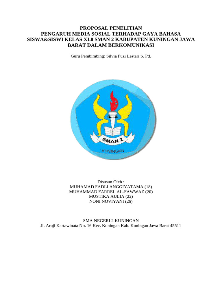 PROPOSAL PENELITIAN Kelompok 2 | PDF