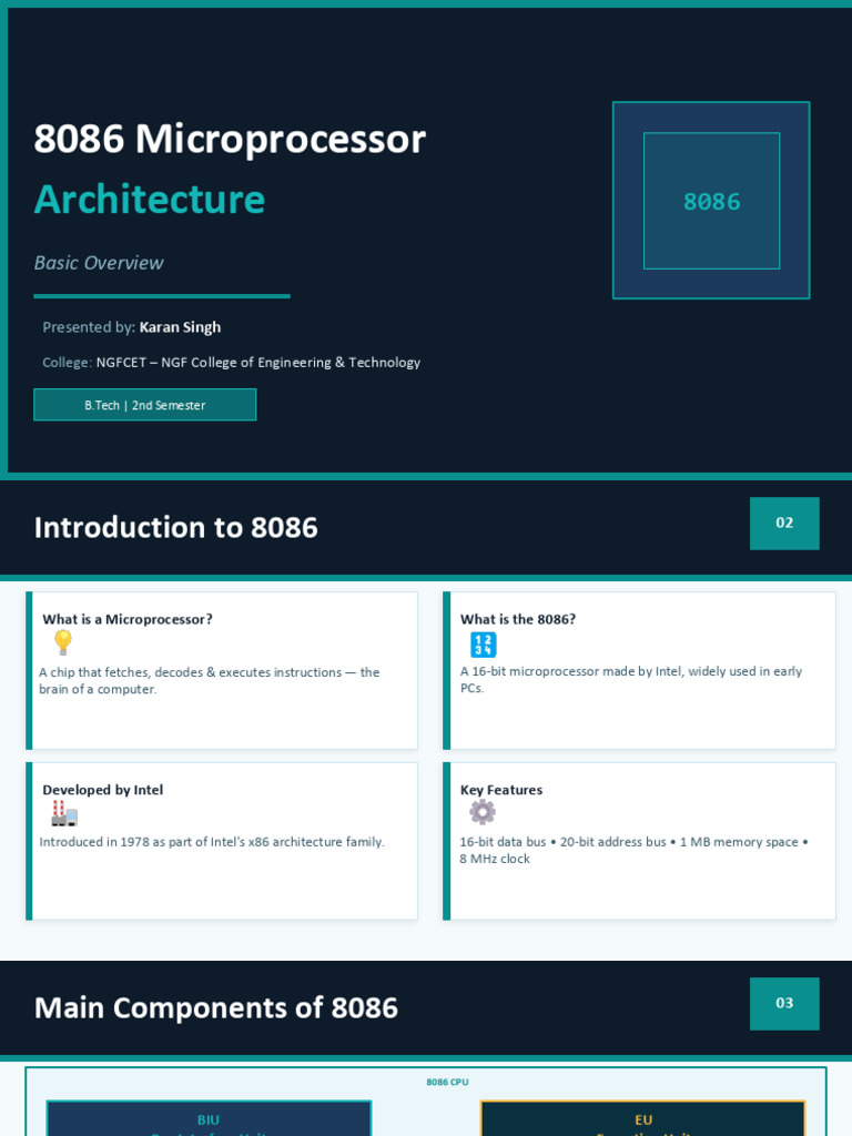 8086 Microprocessor Architecture | PDF | Central Processing Unit ...