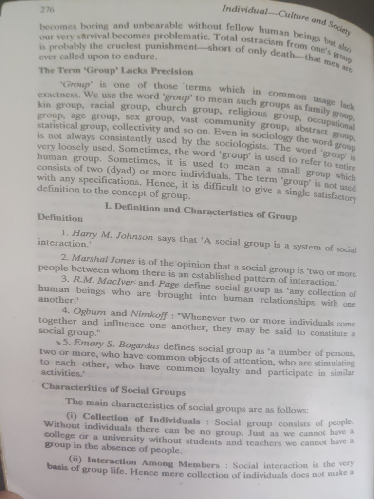 Social Groups | PDF