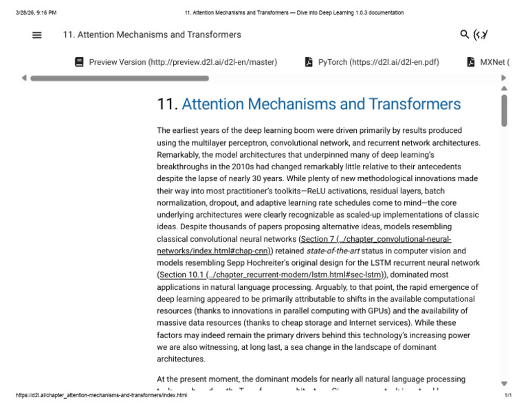 Attention Mechanisms and Transformers - Dive Into Deep Learning 1.0.3 ...