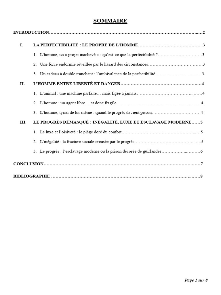 Rousseau Et La Question Du Progrès | PDF