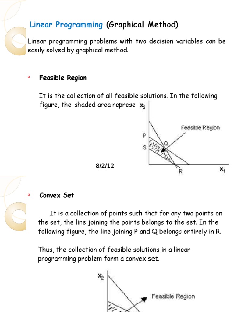 Linear Programming: (Graphical Method) | PDF | Mathematical ...