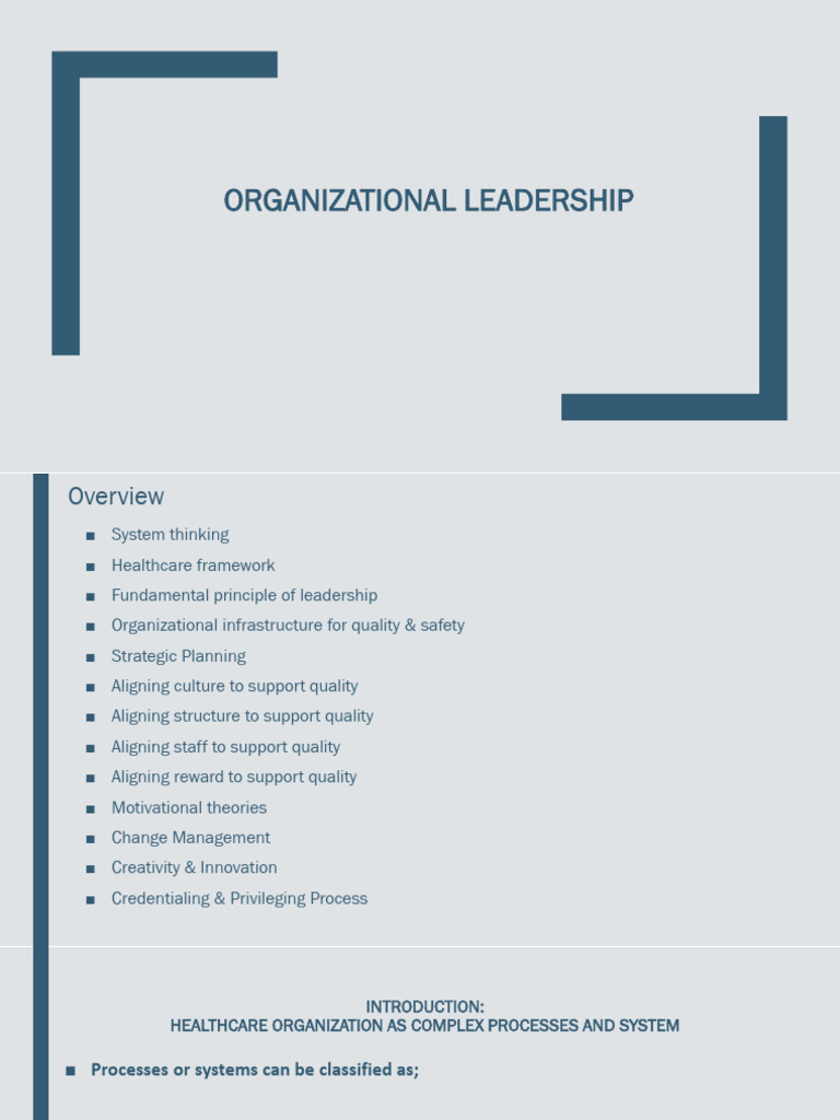2 Organizational Leadership | PDF | Strategic Management | Risk Management