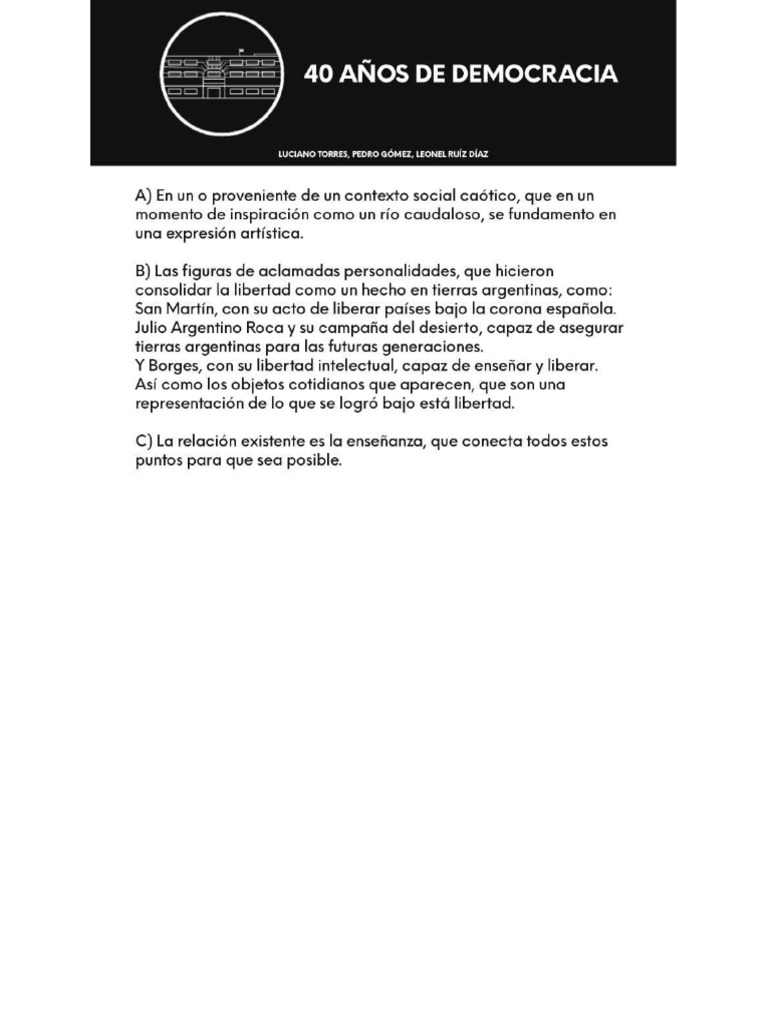 40 Años de Democracia | PDF
